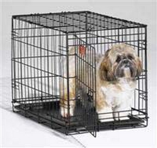 MidWest iCrate Dog Crate / Клетка Мидвест 1 дверь Черная 24")61х46х48h