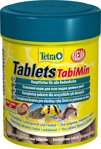 Корм Tetra Tablets TabiMin 58 табл. для всех видов донных рыб