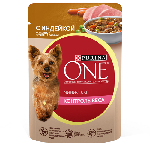 PURINA ONE MINI / Влажный корм Паучи Пурина УАН для взрослых собак ...