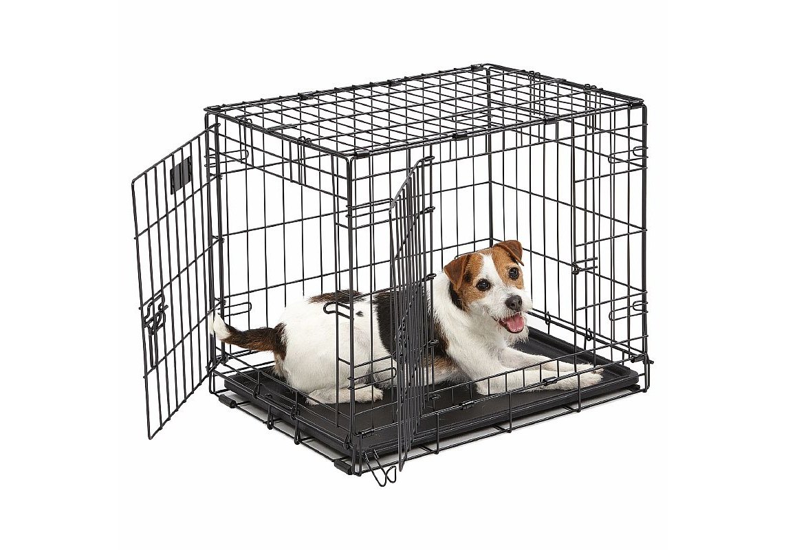 MidWest iCrate Double Door Dog Crate / Клетка Мидвест 2 двери Черная  24