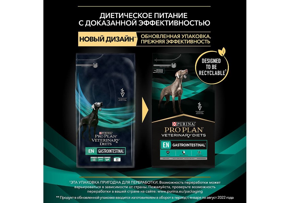 PRO PLAN VETERINARY DIETS EN GASTROINTESTINAL / Сухой корм ПРО ПЛАН  Ветеринарная диета для взрослых собак при расстройствах пищеварения 5 кг  купить в Москве по низкой цене 7 270₽ | интернет-магазин ZooMag.ru