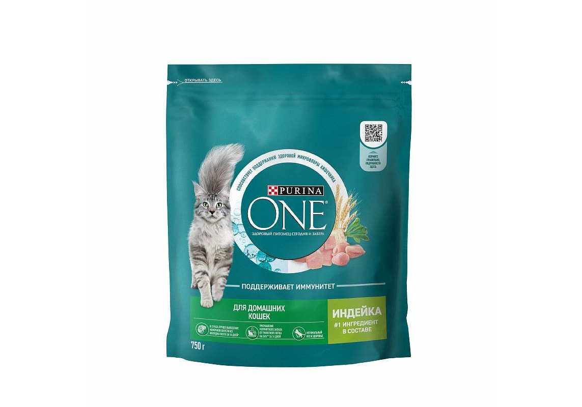 PURINA ONE HOUSECAT / Сухой корм Пурина УАН для взрослых кошек при домашнем  образе жизни с индейкой 750 г купить в Москве по низкой цене 470₽ |  интернет-магазин ZooMag.ru