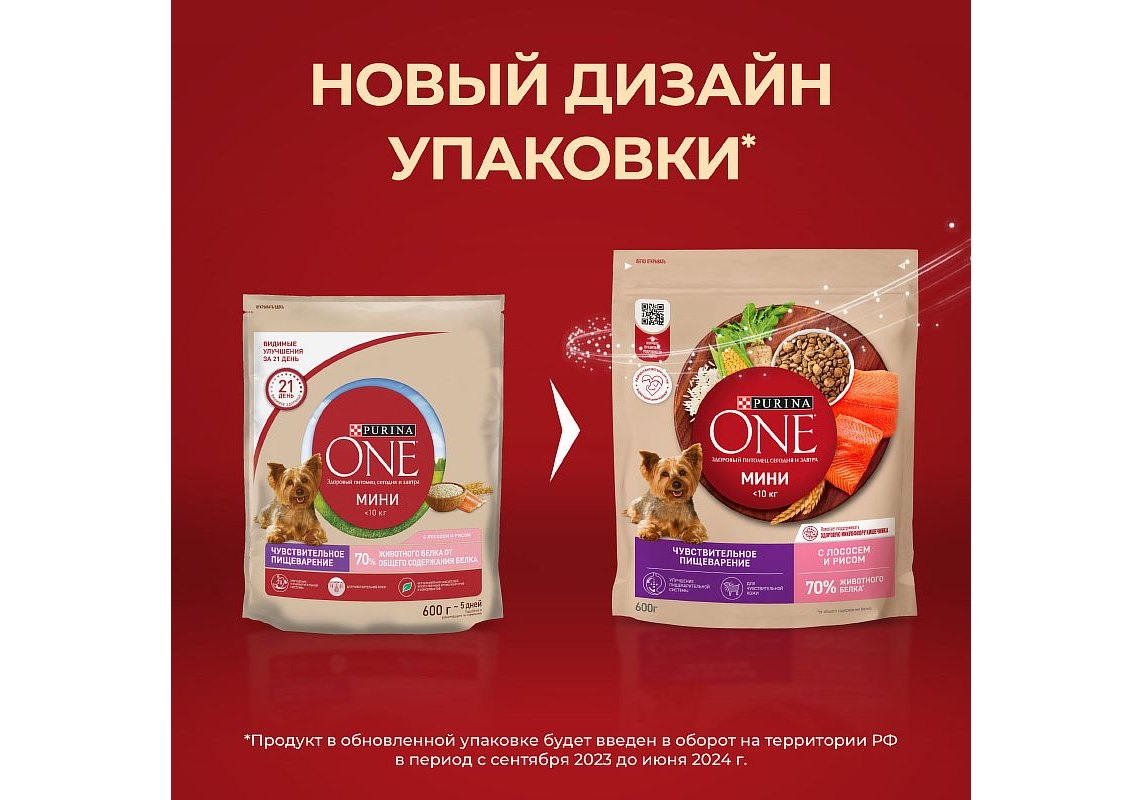 PURINA ONE MINI / Сухой корм Пурина УАН для взрослых собак мелких пород при  чувствительном пищеварении с лососем 600 г купить в Москве по низкой цене  247₽ | интернет-магазин ZooMag.ru