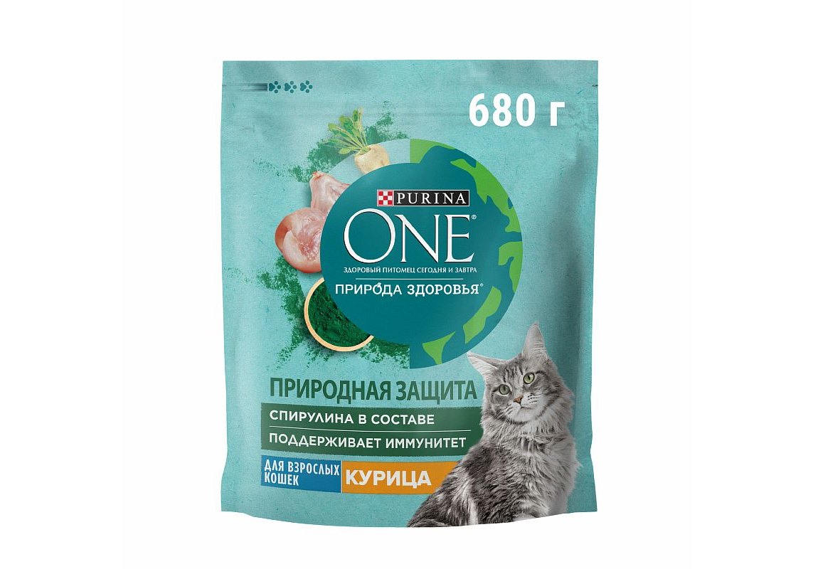 PURINA ONE SUPERFOOD / Сухой корм Пурина УАН для взрослых кошек с курицей  680 г купить в Москве по низкой цене 470₽ | интернет-магазин ZooMag.ru