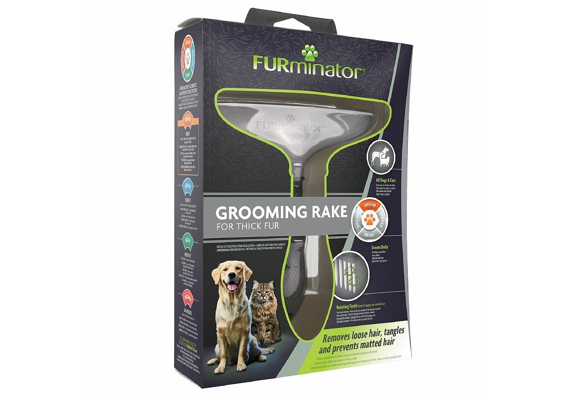 FURminator Grooming Rake / Гребень Фурминатор Зубцы вращающиеся 18 мм 1 шт  купить в Москве по низкой цене 1 250₽ | интернет-магазин ZooMag.ru