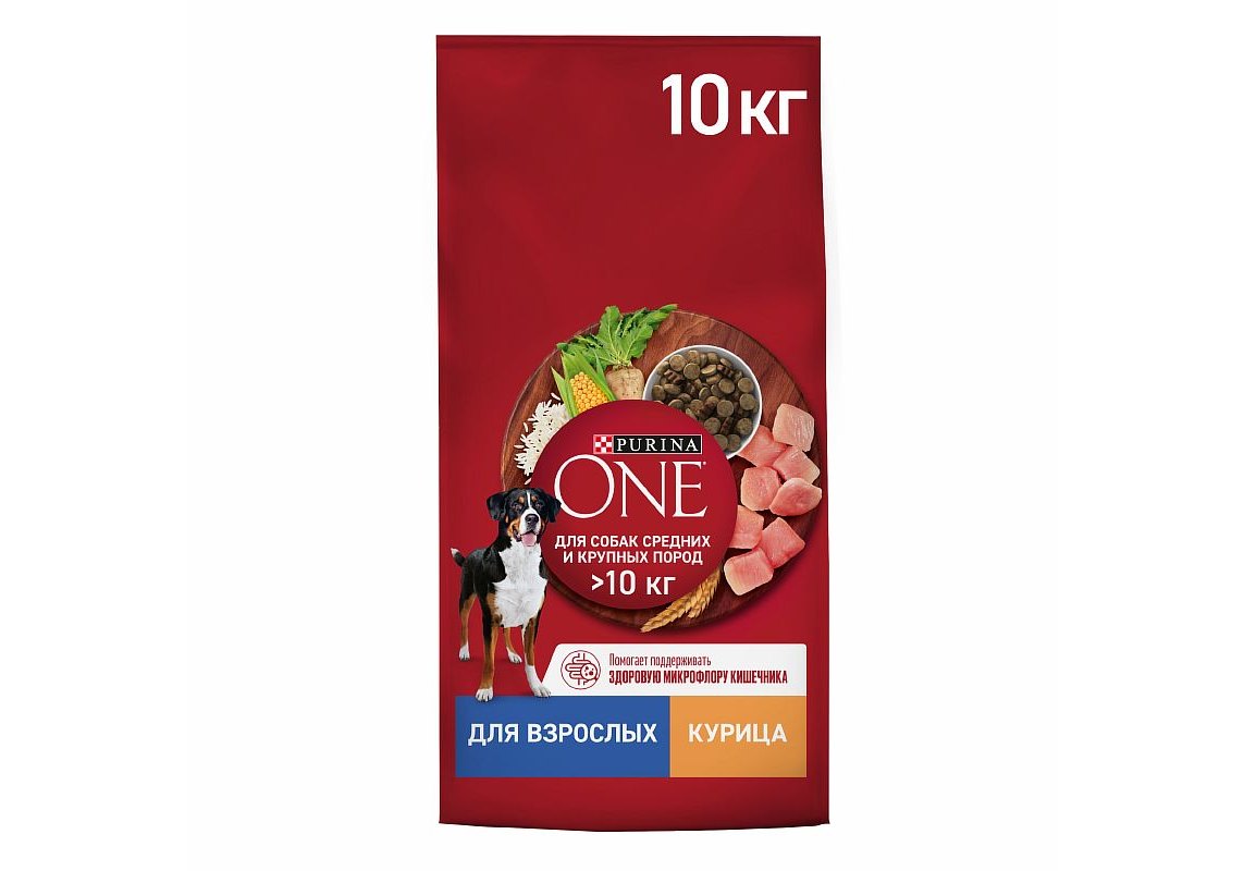 PURINA ONE ADULT / Сухой корм Пурина УАН для взрослых собак средних и  крупных пород с курицей 10 кг купить в Москве по низкой цене 3 384₽ |  интернет-магазин ZooMag.ru