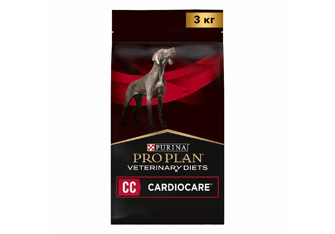 PRO PLAN VETERINARY DIETS CC CARDIOСARE / Сухой корм ПРО ПЛАН Ветеринарная  диета для взрослых собак для поддержания сердечной функции 3 кг купить в  Москве по низкой цене 4 860₽ | интернет-магазин ZooMag.ru