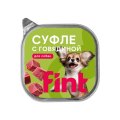 Fint / Влажный корм Финт для собак мелких и средних пород Суфле с Говядиной (цена за упаковку)