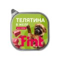 Fint / Влажный корм Финт для собак мелких и средних пород с Телятиной в желе (цена за упаковку)
