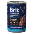 Brit Premium by Nature / Консервы Брит для собак с Чувствительным пищеварением Ягненок с гречкой (цена за упаковку)