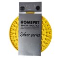 Homepet Silver Series / Миска-лизалка Хоумпет для собак и кошек для медленного кормления на присосках Желтая