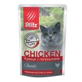 Blitz Classic Chicken / Паучи Блиц для кошек Курица с Потрошками в соусе (цена за упаковку)