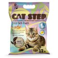 Cat Step Tofu Tutti Frutti / Комкующийся растительный наполнитель Кэт Степ для кошачьего туалета с Разноцветными гранулами