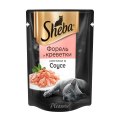 Sheba Pleasure / Паучи Шеба для кошек Ломтики в соусе с Форелью и Креветками (цена за упаковку)