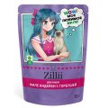 Zillii / Влажный корм Зилли для взрослых кошек с Индейкой и горбушей в желе (цена за упаковку)
