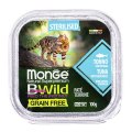 Monge Cat BWild Grain Free Sterilised Tuna Pate / Влажный Беззерновой корм Монж для Стерилизованных кошек Паштет из Тунца с овощами (цена за упаковку)