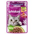 Whiskas Сказочное меню / Паучи Вискас для взрослых кошек Утка в нежном соусе (цена за упаковку)