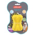 Zolux Titan / Игрушка Золюкс для собак Кость-кормушка с веревкой Резина M 10 см