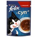FELIX СУП / Влажный корм Паучи Пурина Феликс Суп для взрослых кошек с говядиной (цена за упаковку)
