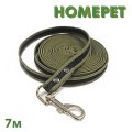 Homepet / Поводок Хоумпет для собак Брезентовый с ручкой и карабином