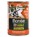 Monge Dog BWild Grainfree Adult Turkey / Консервы Беззерновые Монж для взрослых собак Индейка тыква цукини (цена за упаковку)