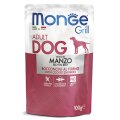Monge Dog Grill Beef / Влажный корм Паучи Монж Гриль для взрослых собак Говядина (цена за упаковку)