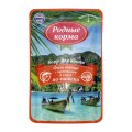 Родные Корма / Паучи Заморские для кошек Тунец с креветками в соусе по-тайски (цена за упаковку)