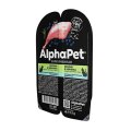 AlphaPet Superpremium / Влажный корм Ламистеры АльфаПет для кошек с Чувствительным пищеварением Кролик и черника (цена за упаковку)