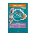 PURINA ONE SENSITIVE / Влажный корм Паучи Пурина УАН для взрослых кошек при чувствительном пищеварении с курицей (цена за упаковку)