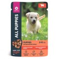 All Puppies / Паучи Ол Паппис для Щенков Тефтельки с Говядиной в соусе (цена за упаковку)