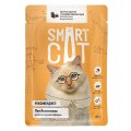 Smart Cat / Паучи Смарт Кэт для Котят и взрослых кошек Курочка с тыквой в нежном соусе (цена за упаковку)
