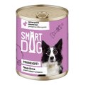 Smart Dog / Консервы Смарт Дог для взрослых собак и щенков Кусочки Кролика в нежном соусе (цена за упаковку)
