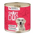 Smart Dog / Консервы Смарт Дог для взрослых собак и щенков Кусочки Говядины и ягненка в нежном соусе (цена за упаковку)
