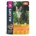 All Cats / Паучи Ол Кэтс для кошек Тефтельки с Индейкой в соусе (цена за упаковку)