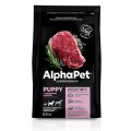 AlphaPet Puppy Superpremium / Сухой корм АльфаПет для Щенков, беременных и кормящих собак Средних пород Говядина рис