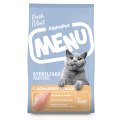 AlphaPet Menu / Сухой корм АльфаПет для взрослых Стерилизованных кошек Домашняя птица
