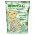 Homecat / Силикагелевый наполнитель Хоумкэт для кошачьего туалета аромат Мята
