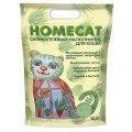 Homecat / Силикагелевый наполнитель Хоумкэт для кошачьего туалета аромат Алоэ Вера