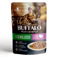 Mr.Buffalo Sterilized Turkey / Паучи Мистер Бафало для Стерилизованных кошек Индейка в соусе (цена за упаковку)
