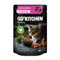 GO KITCHEN / Консервированный корм Гоу Китчен для взрослых кошек с уткой и овощами в соусе (цена за упаковку)