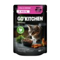 GO KITCHEN / Консервированный корм Гоу Китчен для взрослых кошек с уткой и овощами в желе (цена за упаковку)