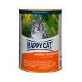 Happy Cat / Консервы Хэппи Кэт для кошек кусочки в Соусе Индейка и Цыпленок (цена за упаковку)