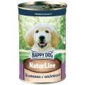 Happy Dog NaturLine / Консервы Хэппи Дог для Щенков Телятина с индейкой (цена за упаковку, Россия)
