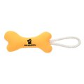 Mr.Kranch / Игрушка Мистер Кранч для собак Мелких и Средних пород Косточка с канатом Желтая