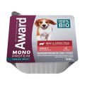 Award Monoprotein / Влажный корм Авард для взрослых собак Паштет из говядины с зеленым горошком (цена за упаковку)
