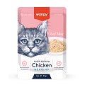 Wanpy Chicken & Shrimp / Влажный корм Паучи Ванпи для кошек из Курицы и креветок (цена за упаковку)