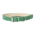 Mr.Kranch / Ошейник Мистер Кранч для собак из Натуральной кожи Прямой Зеленый