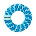 Mr.Kranch / Игрушка Мистер Кранч для собак Плетеное кольцо голубая