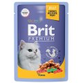 Brit Premium Jelly Tuna / Паучи Брит Премиум для кошек Тунец в желе (цена за упаковку)
