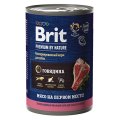 Brit Premium by Nature / Консервы Брит для взрослых собак всех пород Говядина (цена за упаковку)